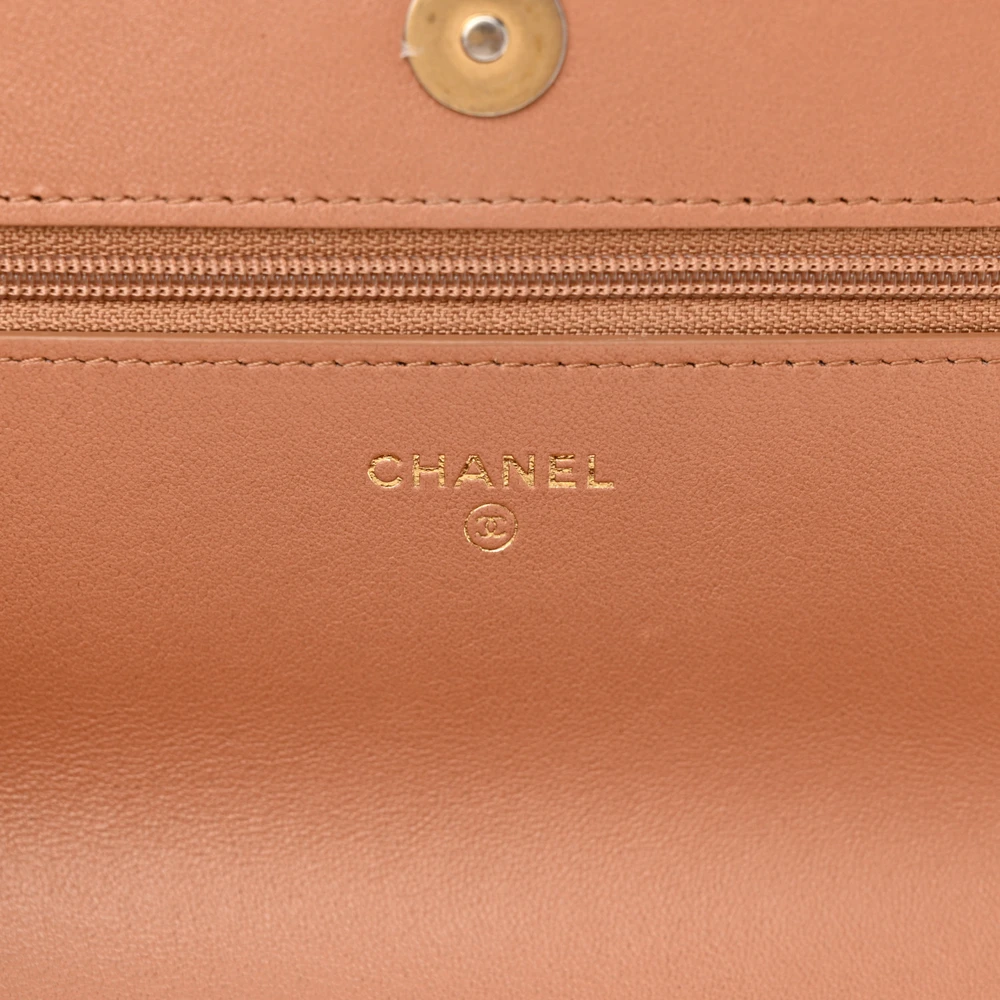 Lushentic Designer Wallet on Chain - Chanel 19 Small Brown Lambskin - Image 2