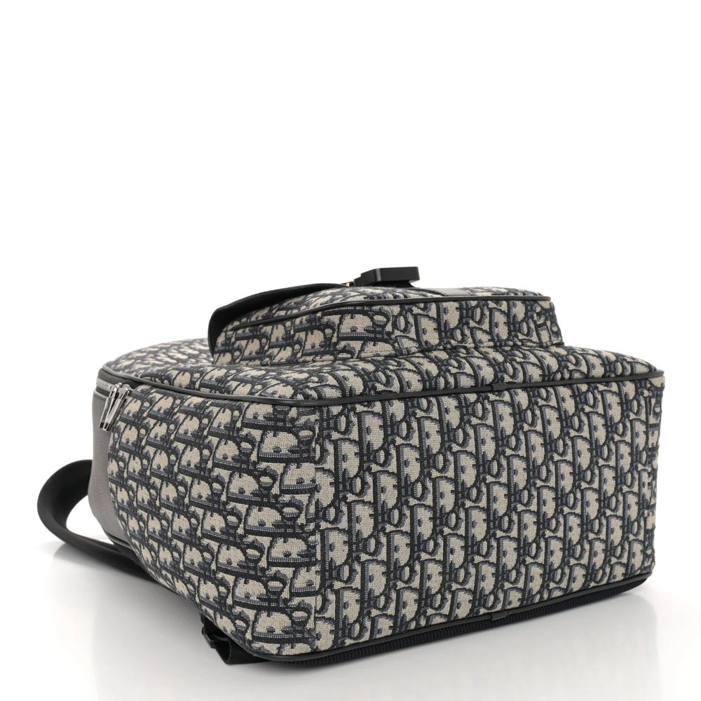 Lushentic Grade Handbags - Large Saddle Backpack in Black Canvas - Image 6