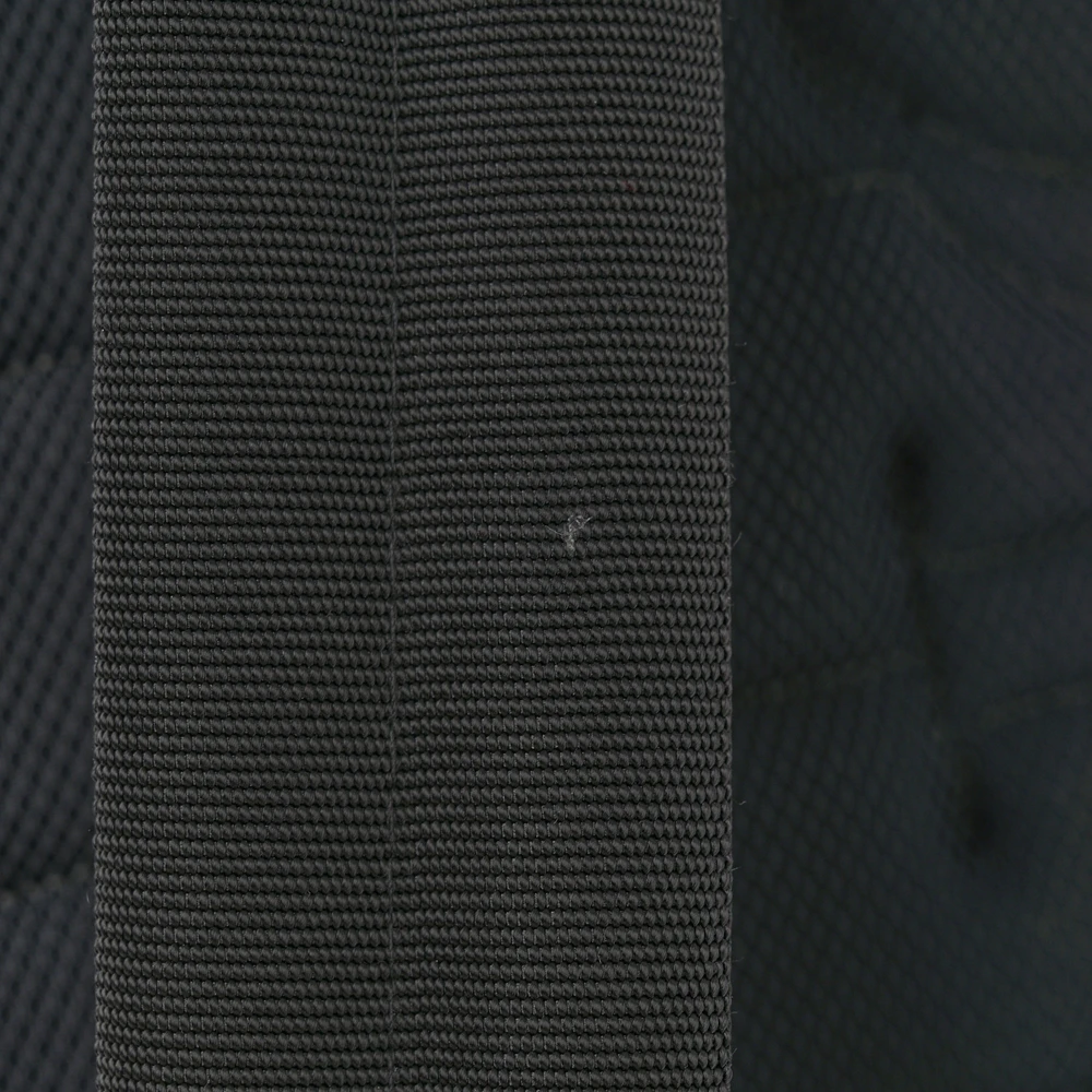 Lushentic Grade Handbags - Large Saddle Backpack in Black Canvas - Image 9