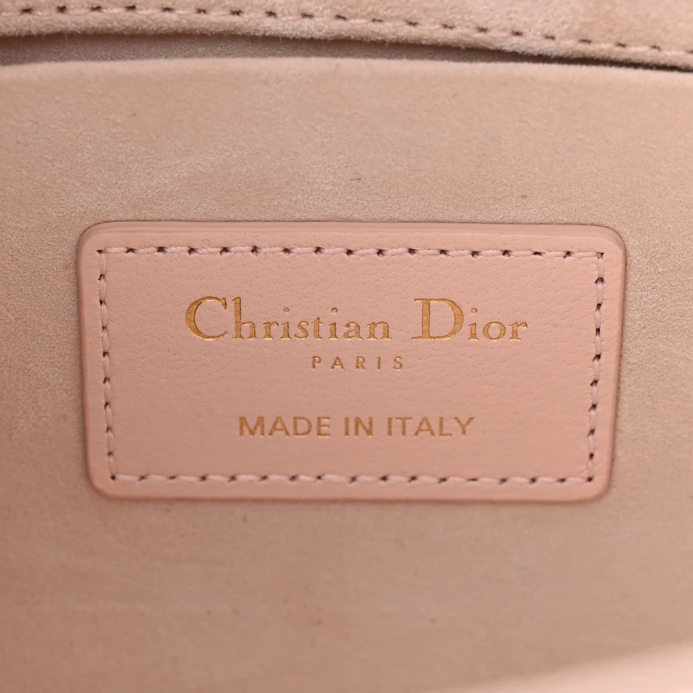 Lushentic Medium Lady D-Joy Handbag in Light Pink Cannage Lambskin Leather - Image 2