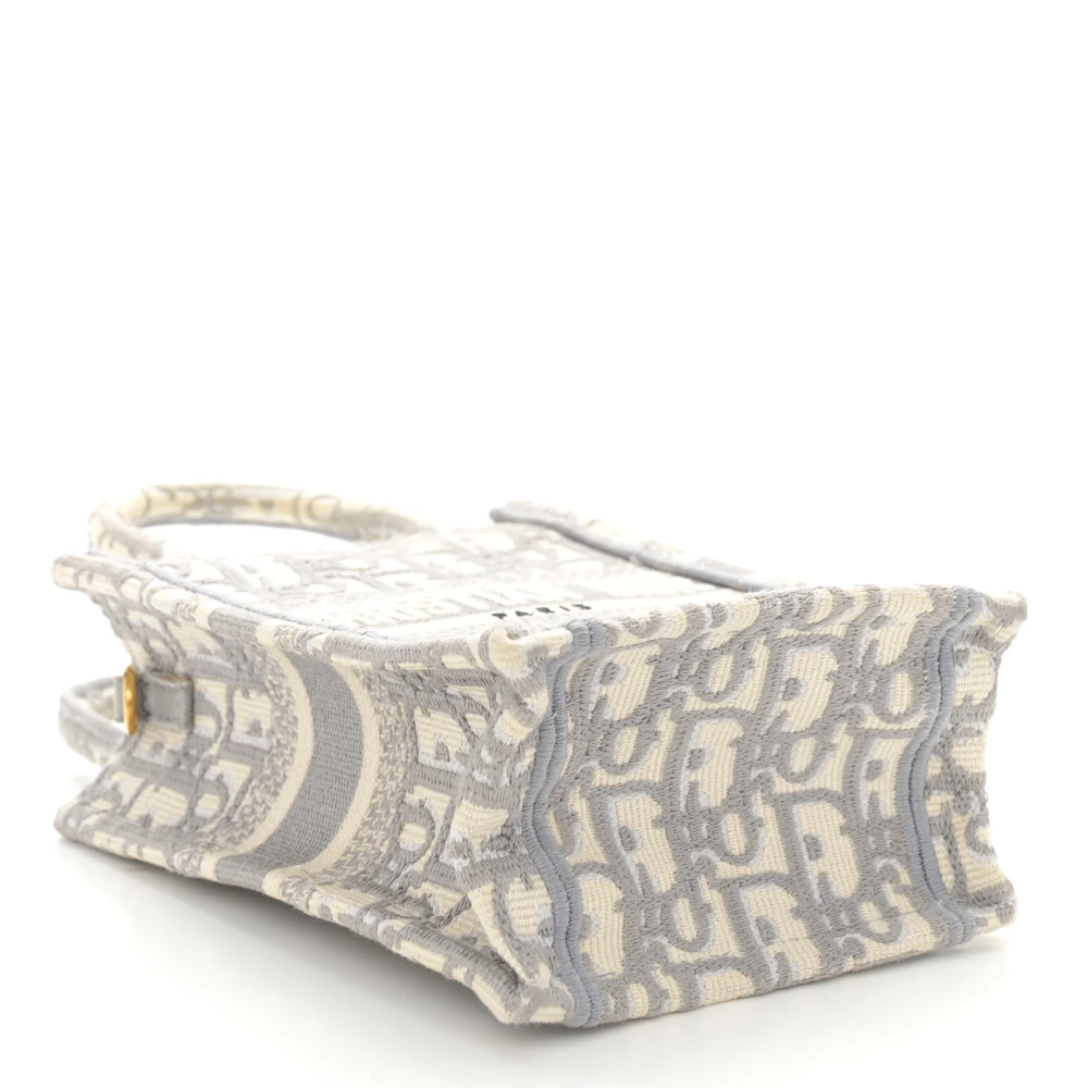 Lushentic Replica Mini Book Tote Phone Bag Grey Oblique Canvas - Image 5