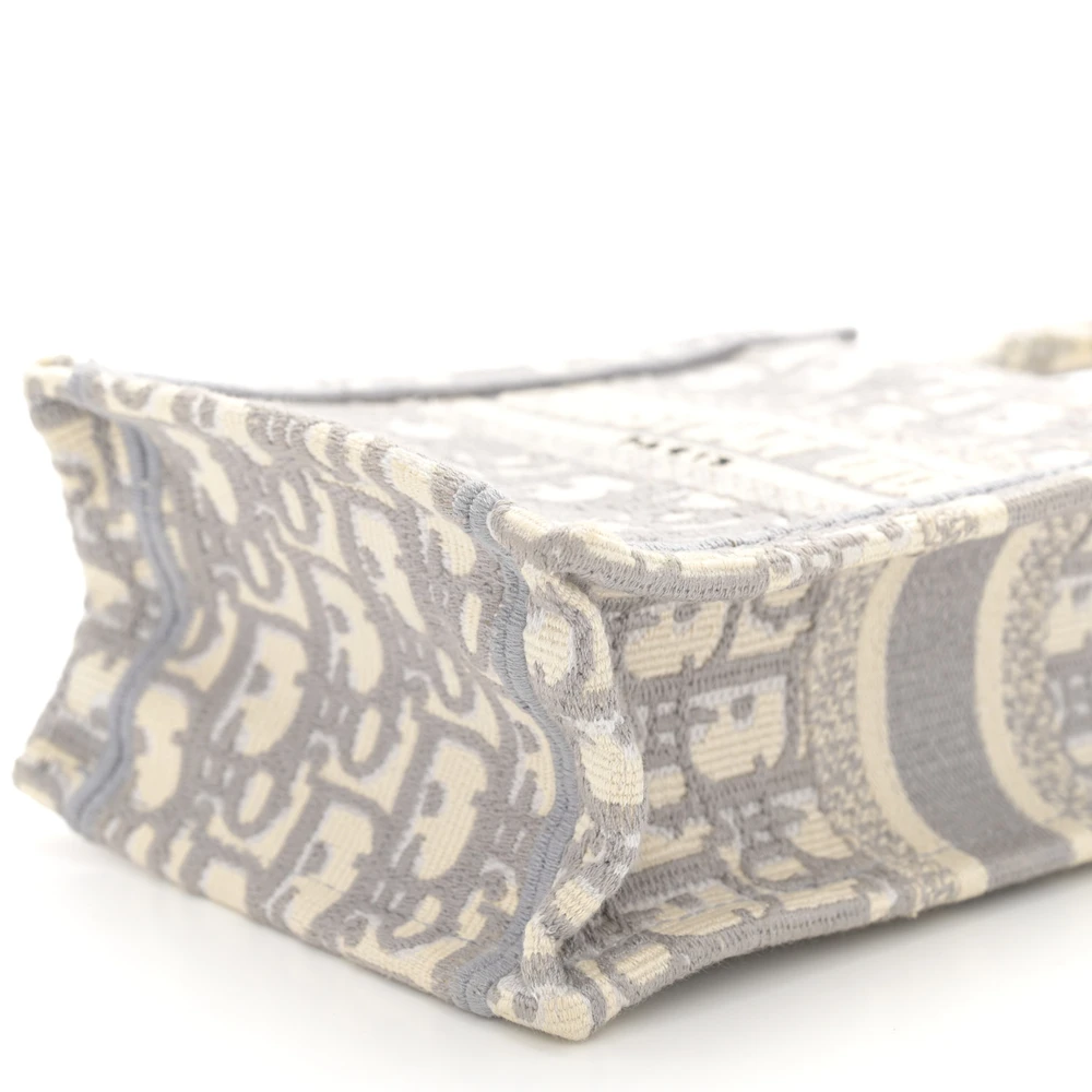 Lushentic Replica Mini Book Tote Phone Bag Grey Oblique Canvas - Image 4