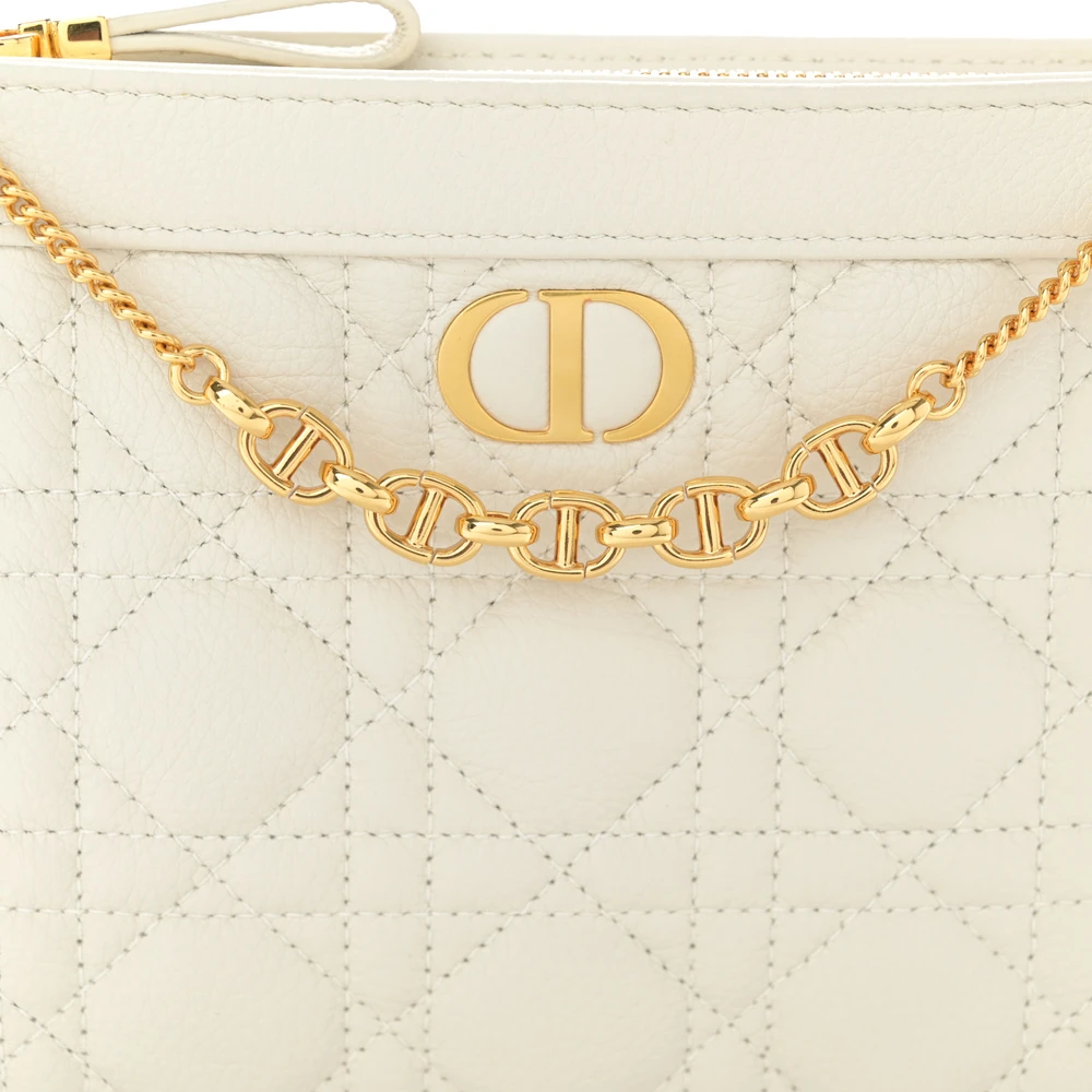 Buy Lushentic Grade Bags - Small Caro Zipped Pouch with Chain Latte - Image 8