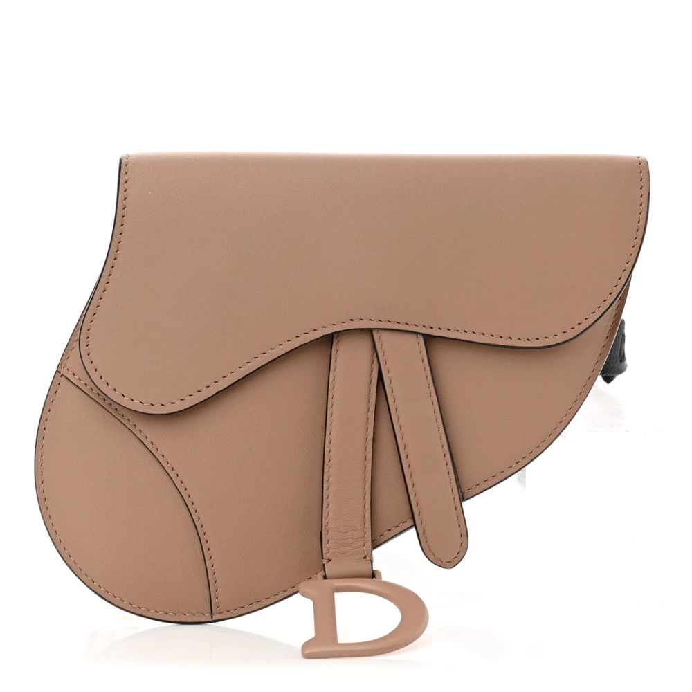 Lushentic Dior Small Saddle Belt Bag Rose Des Vents Ultra Matte Calfskin Leather Front