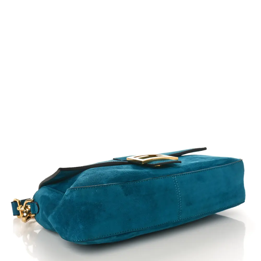 Lushentic Quality Bags - Baguette Ottanio Chamois Leather & Gold Hardware - Image 6