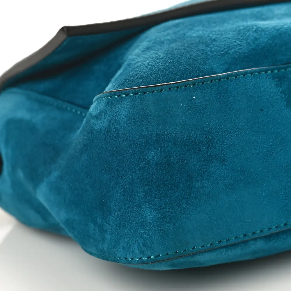 Lushentic Quality Bags - Baguette Ottanio Chamois Leather & Gold Hardware - Image 4