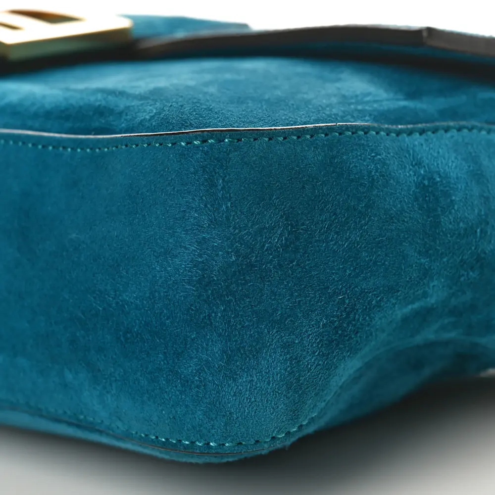 Lushentic Quality Bags - Baguette Ottanio Chamois Leather & Gold Hardware - Image 5