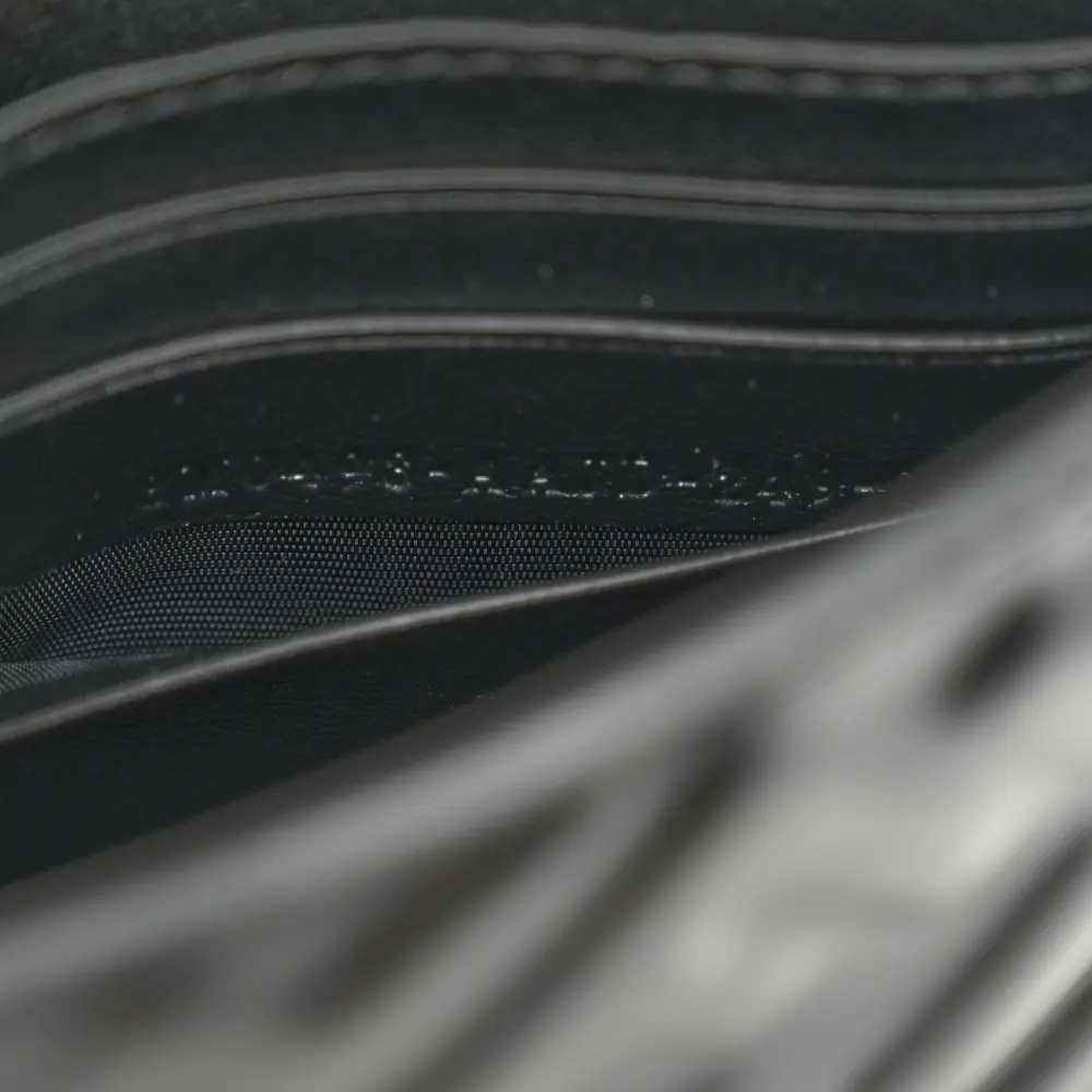 Lushentic Grade Designer Bags: FF Embossed WOC in Black Matisse Leather - Image 8