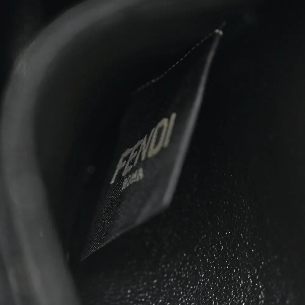 Lushentic Grade Designer Bags: FF Embossed WOC in Black Matisse Leather - Image 2