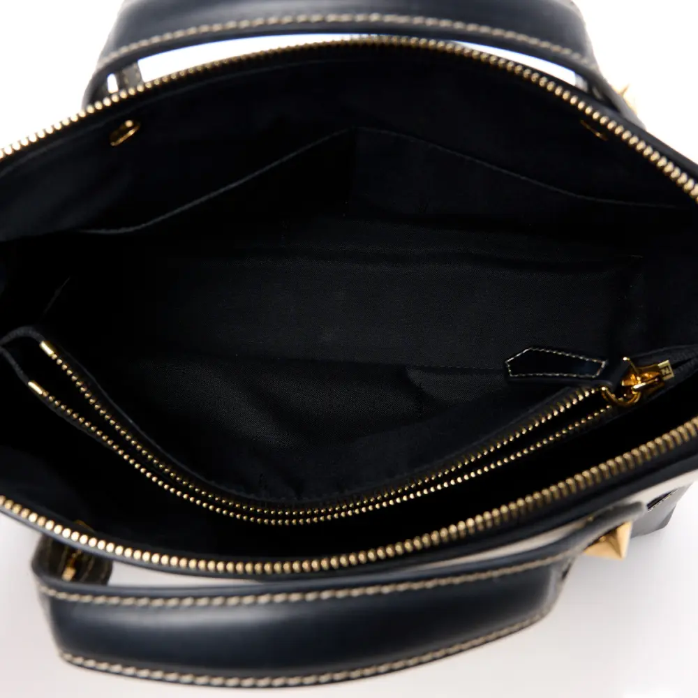 Lushentic Grade Replicas Boston Bag - Grezzo Black Canvas & Leather - Image 8