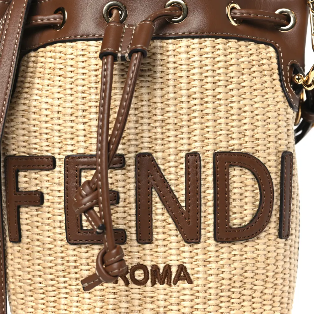 Lushentic Bag Mini F is Fendi Logo Mon Tresor Bucket Bag - Image 9