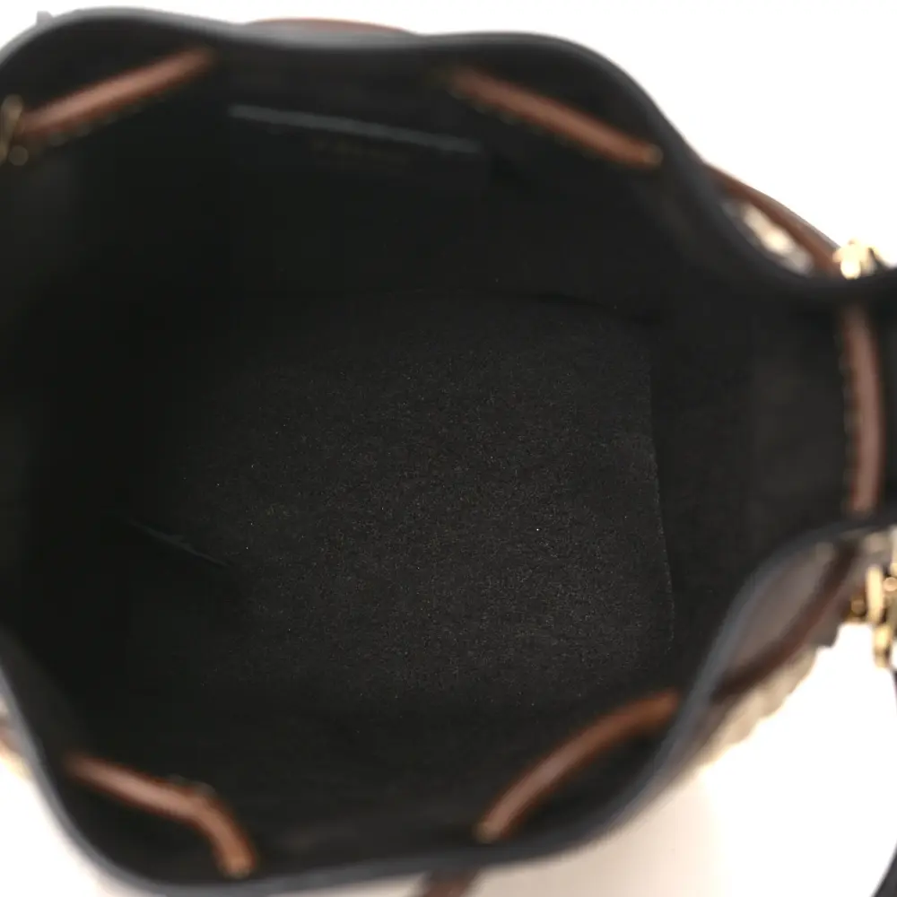 Lushentic Bag Mini F is Fendi Logo Mon Tresor Bucket Bag - Image 7