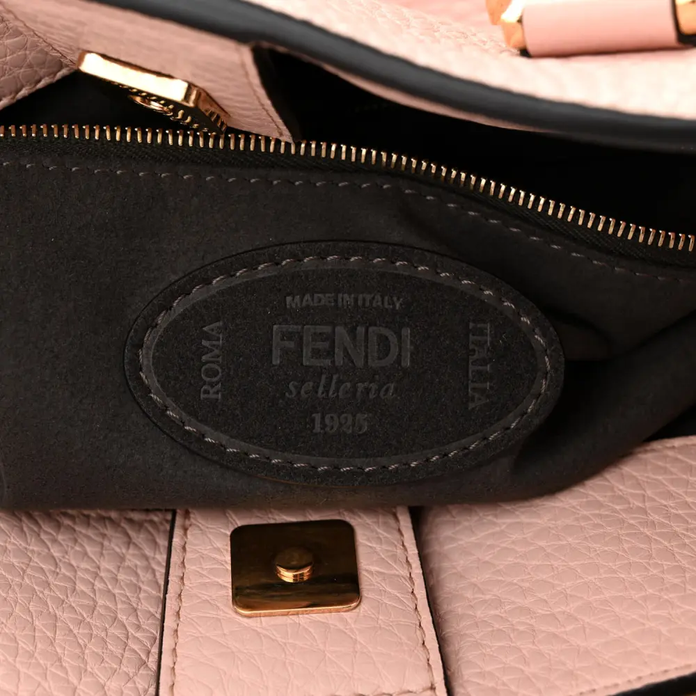 Lushentic Bag Small FF Tote Cipria Cuoio Romano Leather Gold Hardware - Image 2