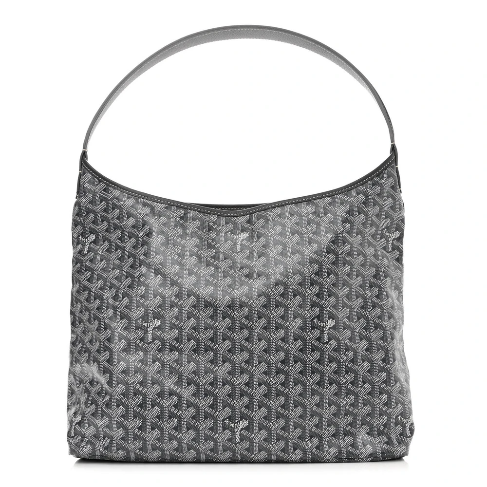 Lushentic Goyard Boheme Hobo PM Grey Goyardine Canvas Front