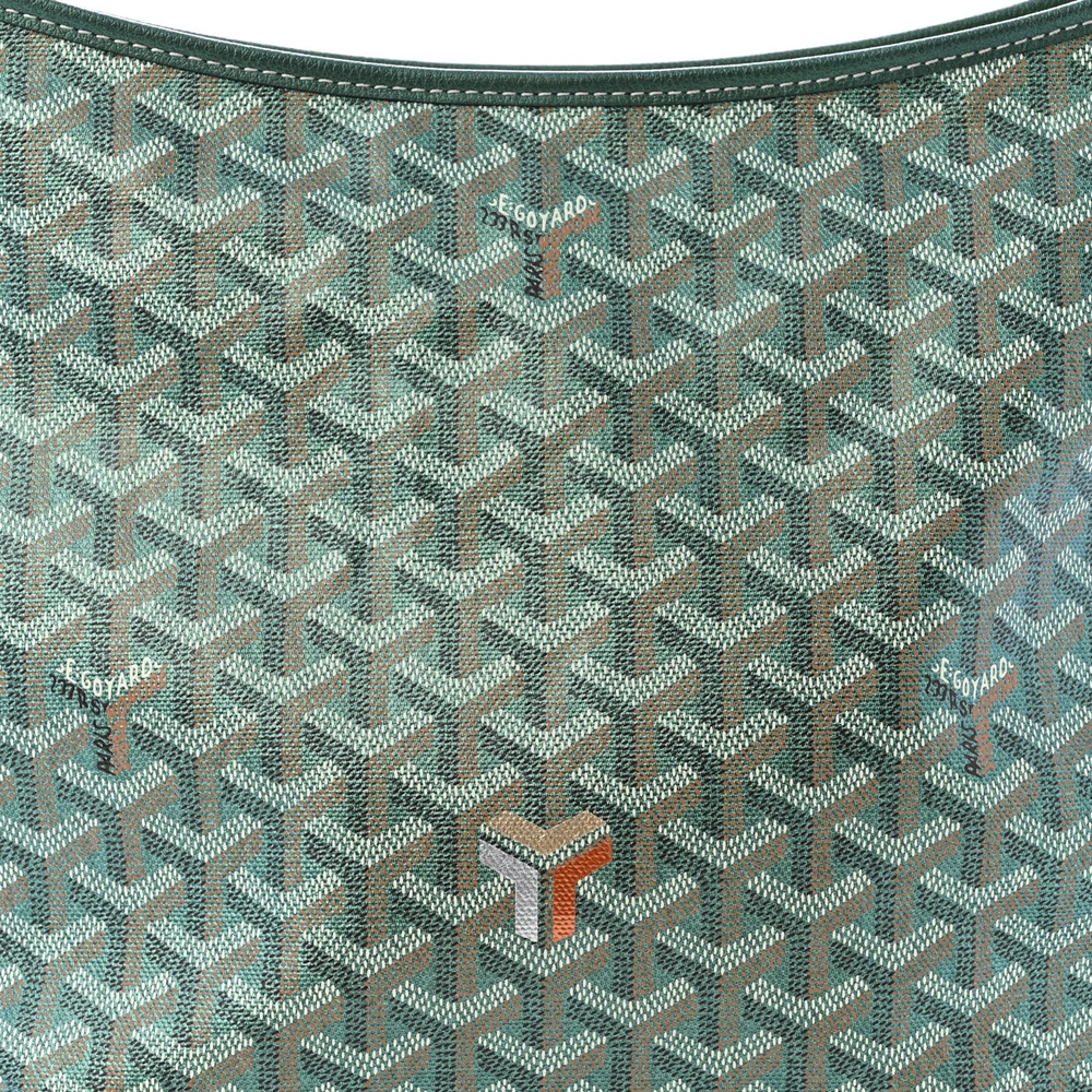 Lushentic Grade Handbags - Boheme Hobo PM in Pearly Green Canvas - Image 8