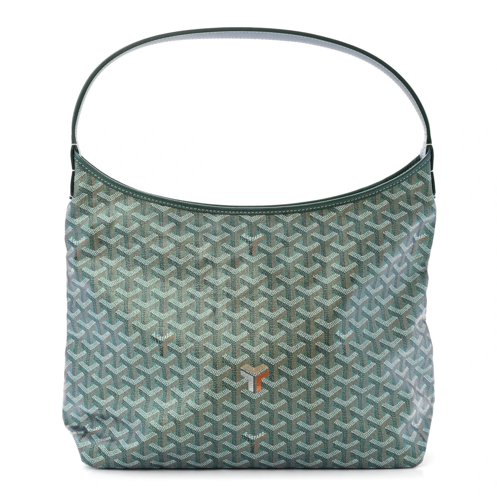 Lushentic Goyard Boheme Hobo PM Pearly Green Goyardine Canvas Front
