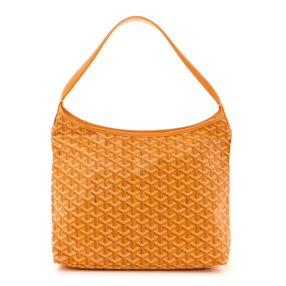 Lushentic Goyard Boheme Hobo PM Yellow Goyardine Canvas Front