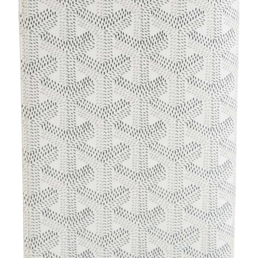 Lushentic Medium Grenelle Passport Wallet in White Goyardine Canvas - Image 2