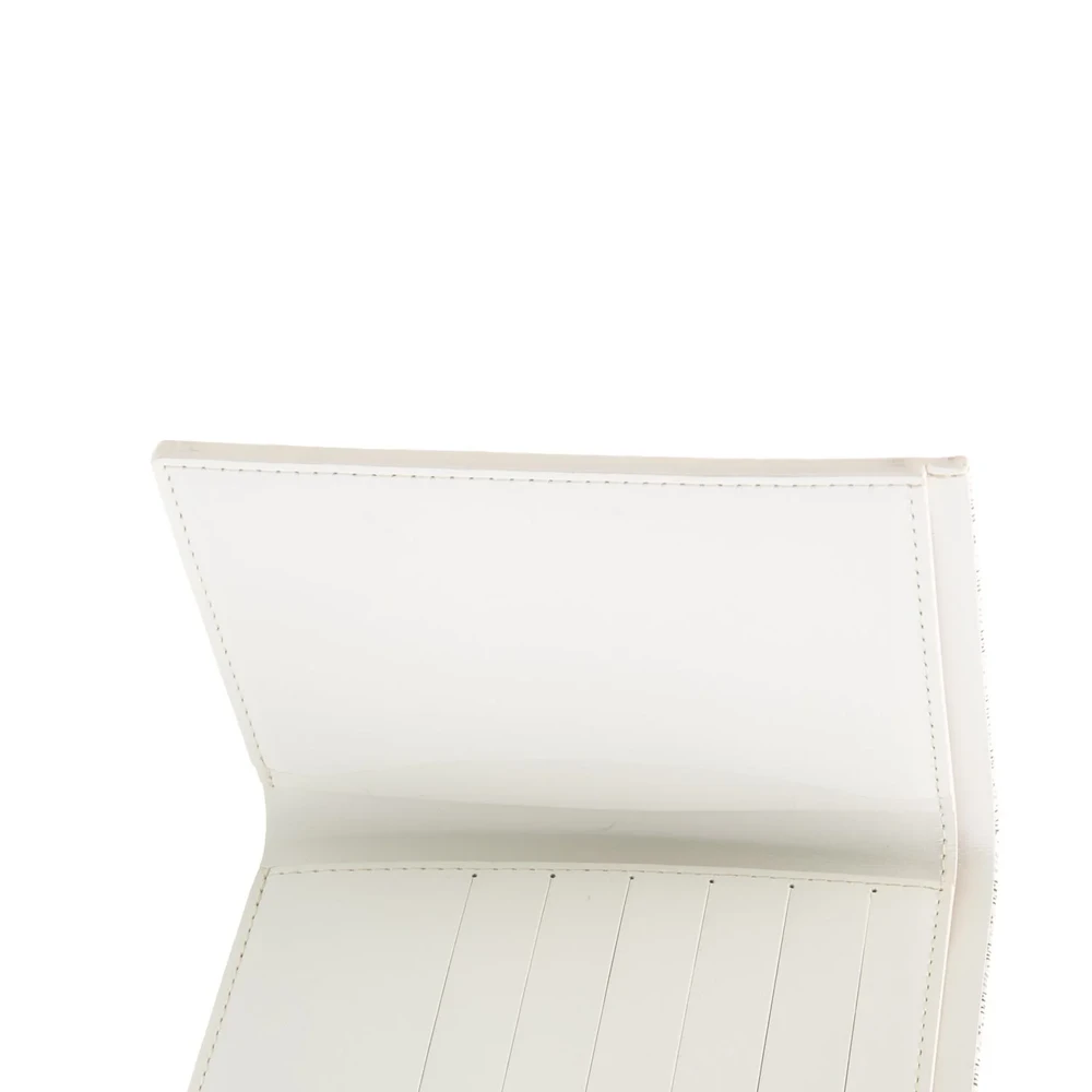 Lushentic Medium Grenelle Passport Wallet in White Goyardine Canvas - Image 3