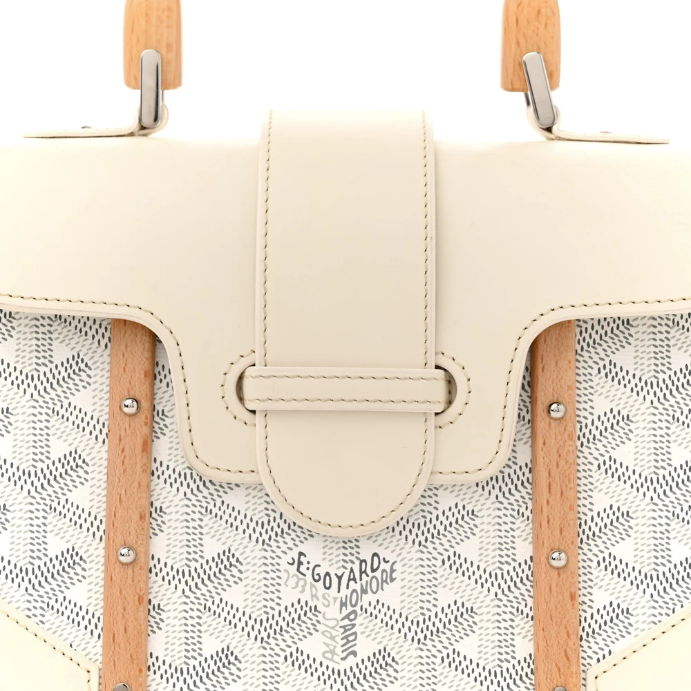 Lushentic Grade Mini Saigon in Structured White Goyardine Canvas - Image 8