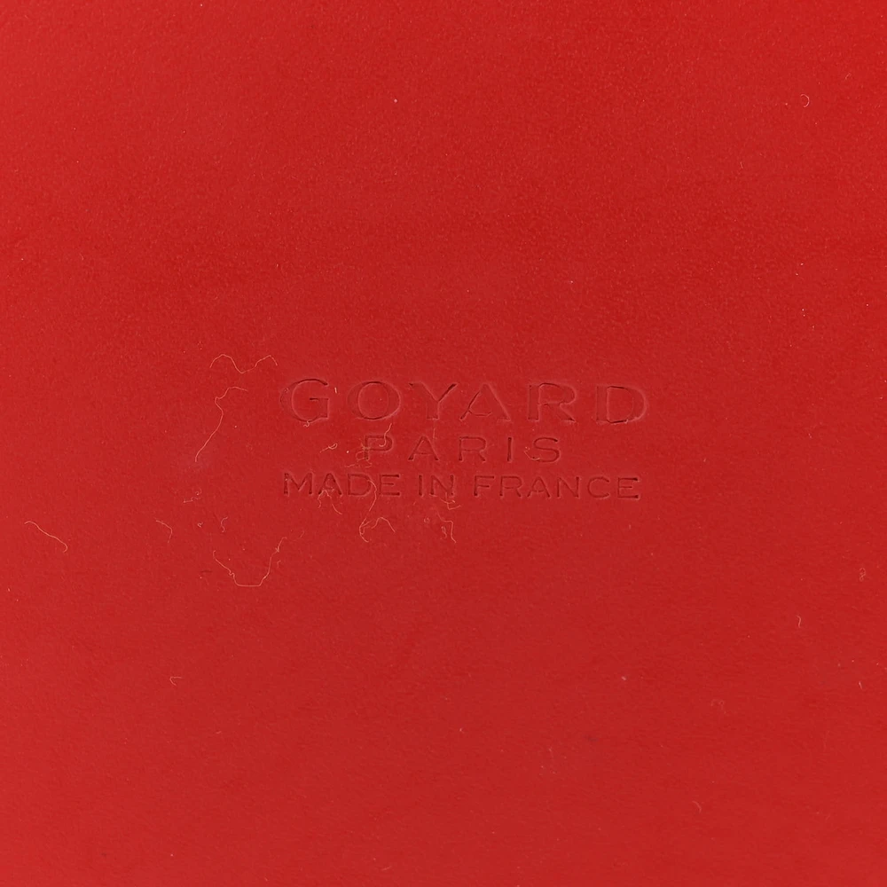 Lushentic Grade Mini Vendome Bag in Red Goyardine Canvas & Silver Trim - Image 2