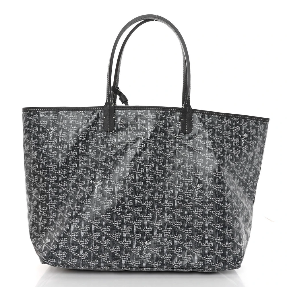 Lushentic Goyard Saint Louis Tote PM Grey Goyardine Canvas Front