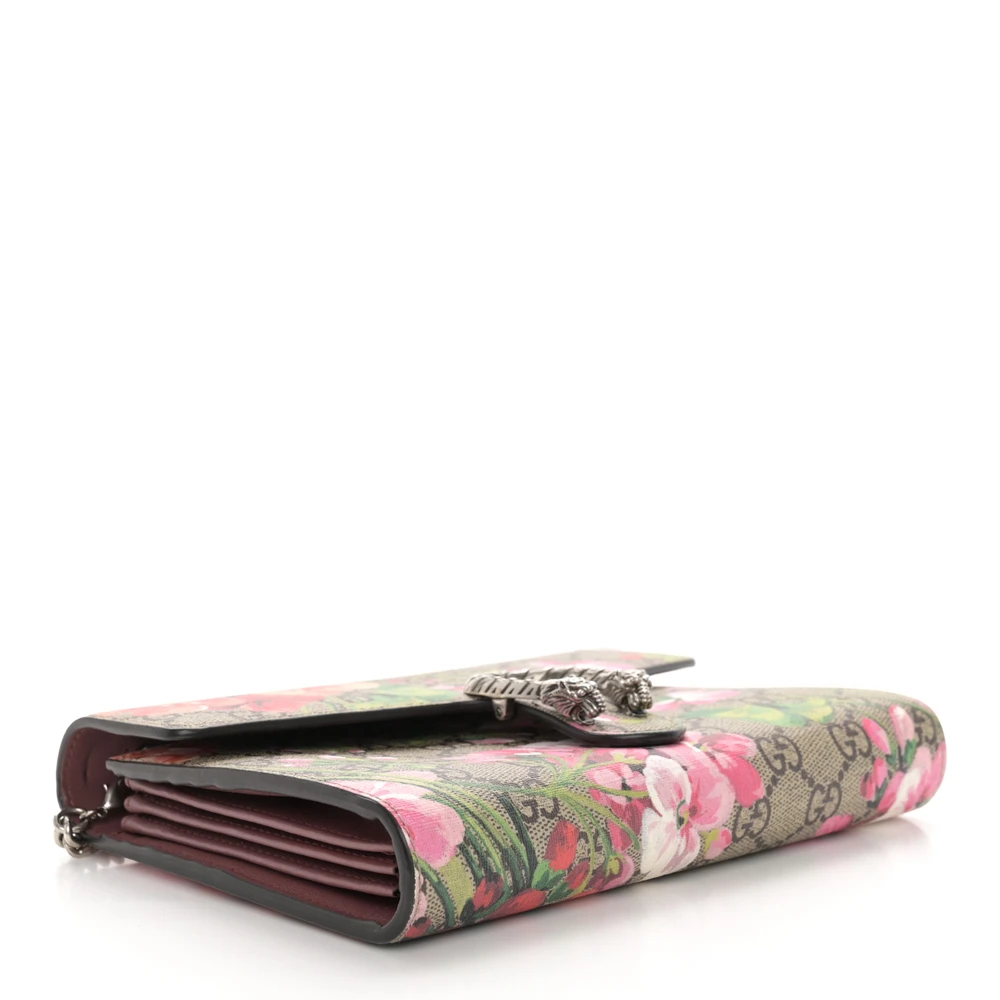 Lushentic Quality Bags - Mini Dionysus Chain Wallet Beige Multicolor Blooms - Image 6