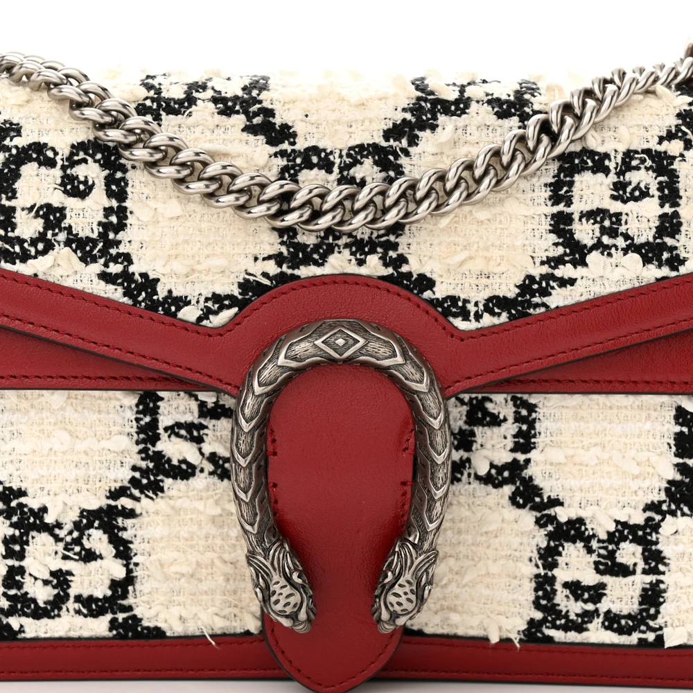 Lushentic Grade Small Dionysus Shoulder Bag White Black Romantic Cherry - Image 8