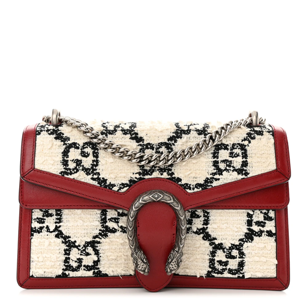 Lushentic Grade Small Dionysus Shoulder Bag White Black Romantic Cherry