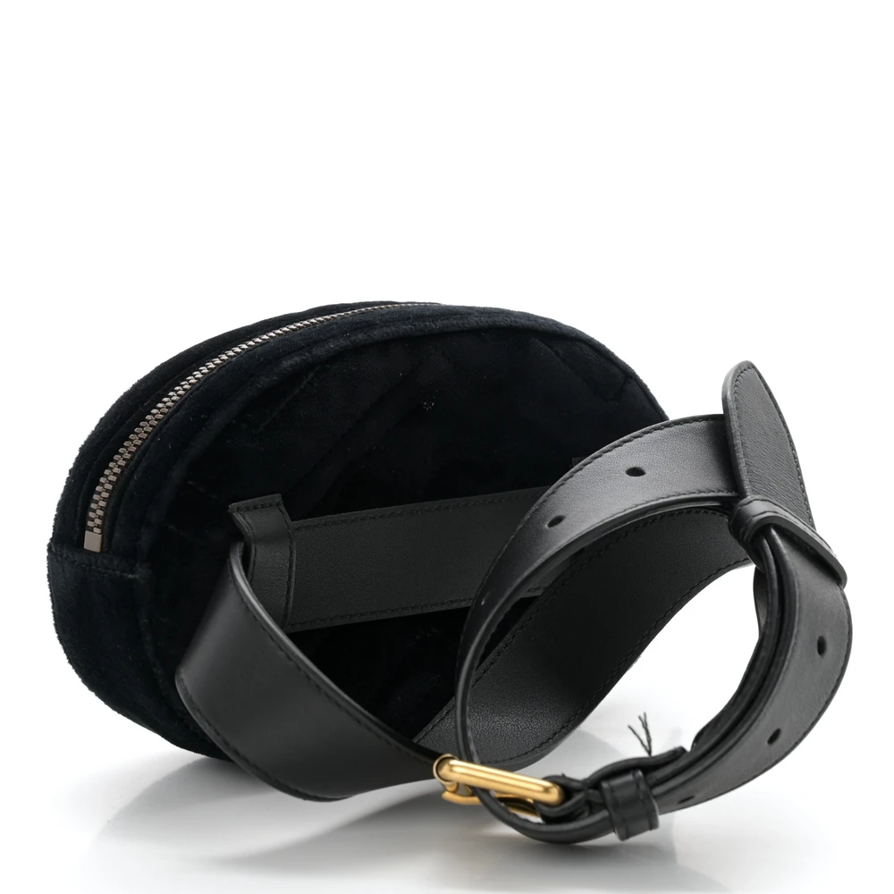 Lushentic Grade Replica Bags: Small GG Marmont Belt Bag in Black Velvet - Image 3