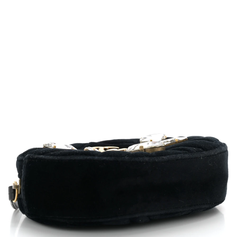 Lushentic Grade Replica Bags: Small GG Marmont Belt Bag in Black Velvet - Image 6