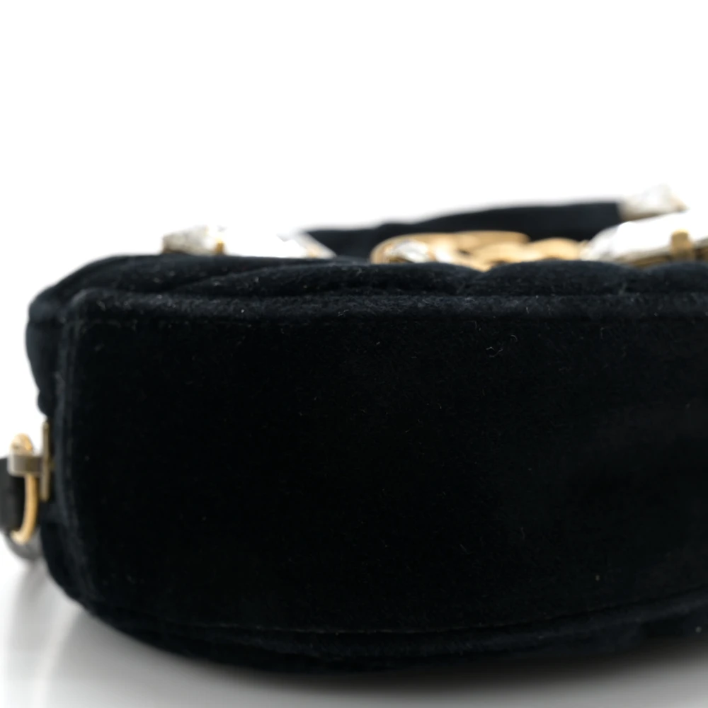 Lushentic Grade Replica Bags: Small GG Marmont Belt Bag in Black Velvet - Image 5