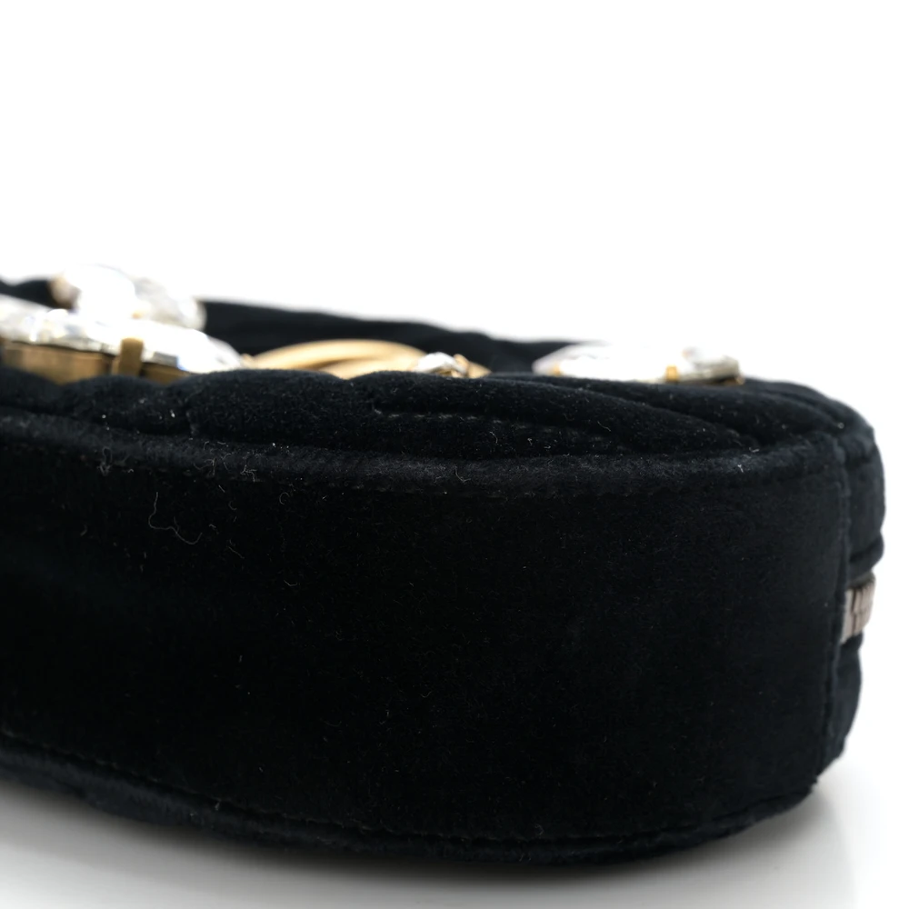 Lushentic Grade Replica Bags: Small GG Marmont Belt Bag in Black Velvet - Image 4