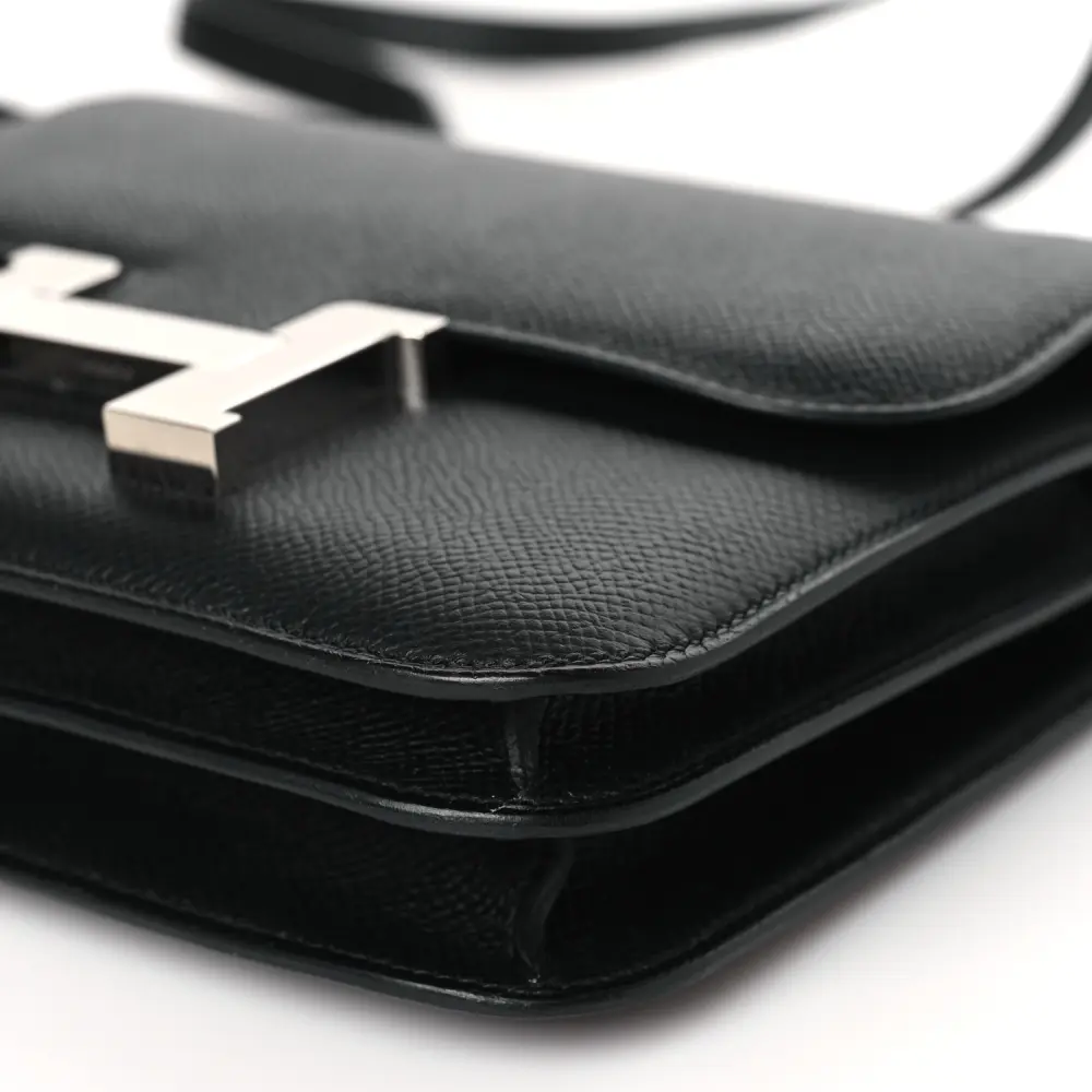 Lushentic Replica Handbags: Constance 18 Black Epsom Leather Gold Hardware - Image 5