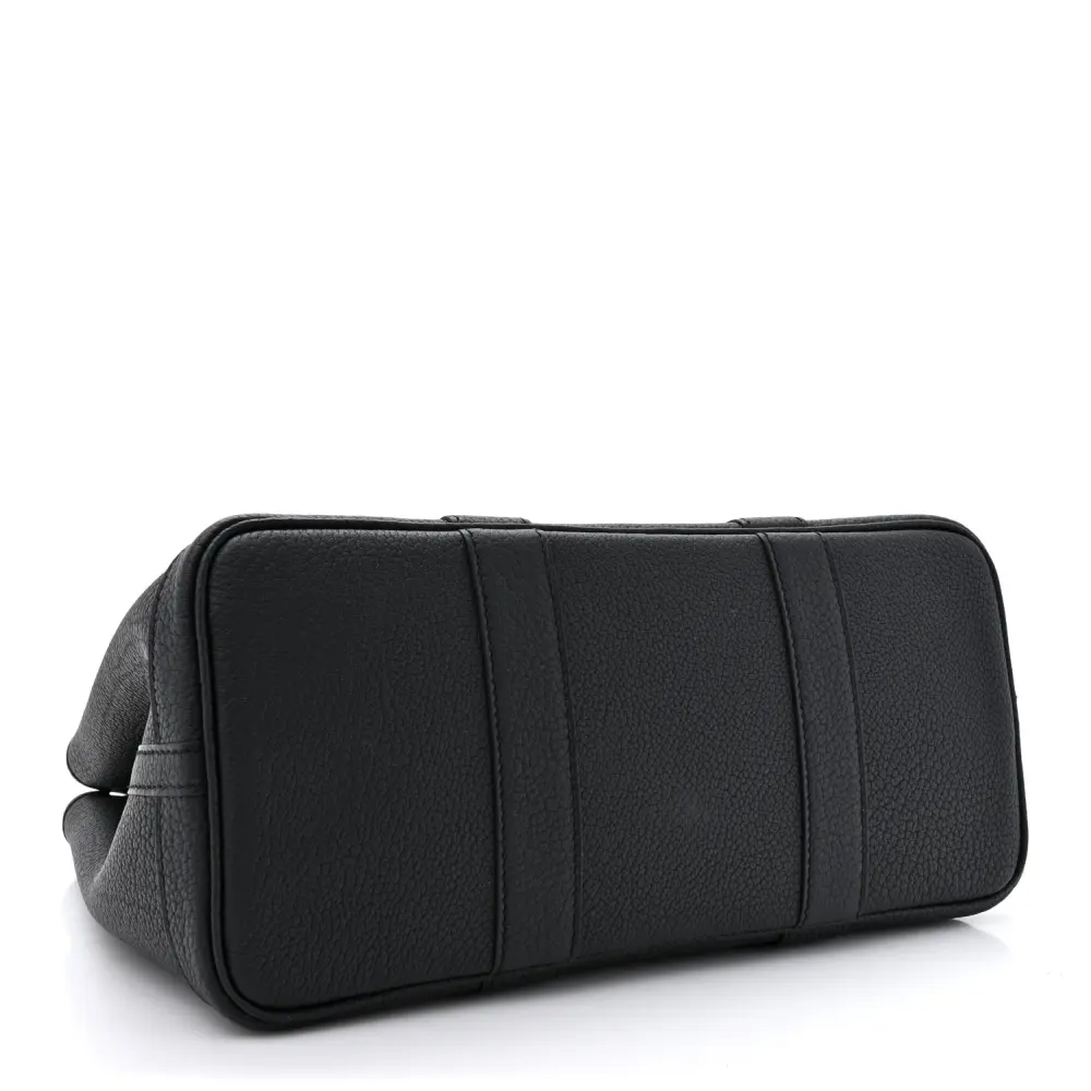 Lushentic Grade Bag for Garden Party – Black Negonda Leather, Palladium Silver - Image 6