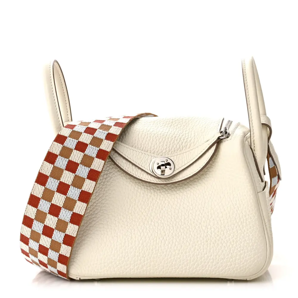 Lushentic Hermès Maxi Quadrille Mini Lindy 20 Mushroom