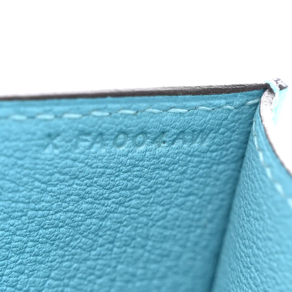 Replica Handbag Store Medor 23 Clutch Bleu Atoll Tadelakt Leather - Image 6