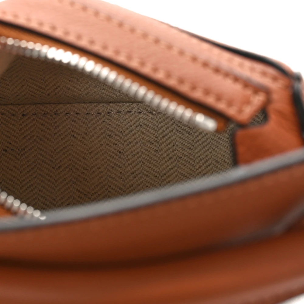 Lushentic Grade Puzzle Bag Nano Tan Calfskin Leather Silver Hardware - Image 7