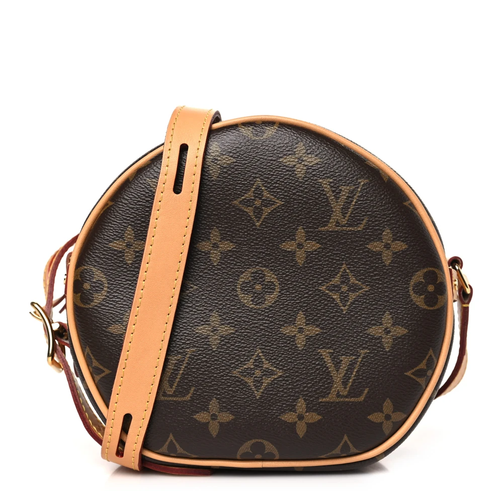 Lushentic Louis Vuitton Boîte Chapeau Souple PM Monogram Canvas Gold Hardware Front
