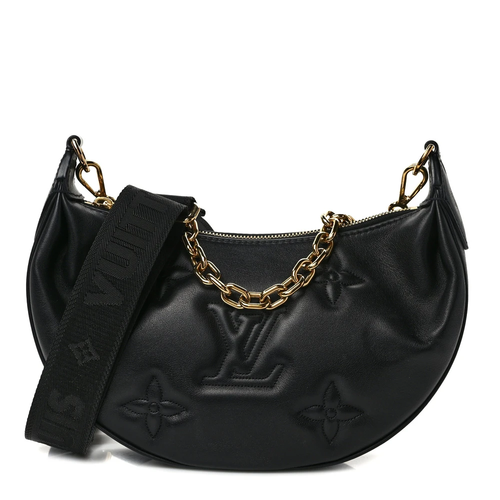 Lushentic Louis Vuitton Bubblegram Over The Moon PM Black Calfskin Leather Gold Hardware Front