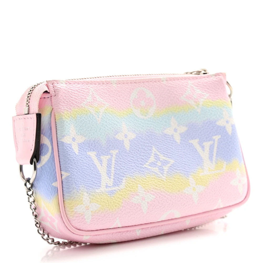 Lushentic Handbag Escale Mini Pochette in Pastel Monogram Canvas - Image 3