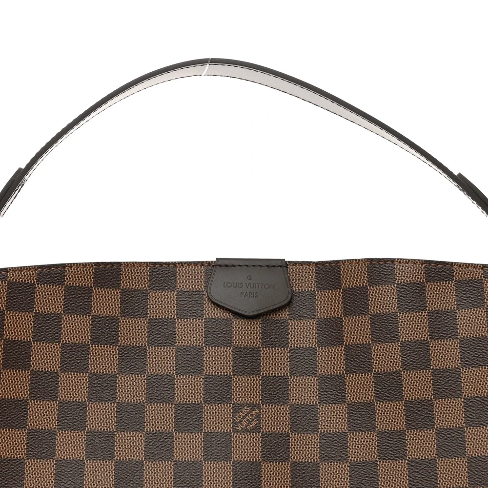 Lushentic Replica Handbags Graceful MM Damier Ebene Canvas Brass Hardware - Image 8