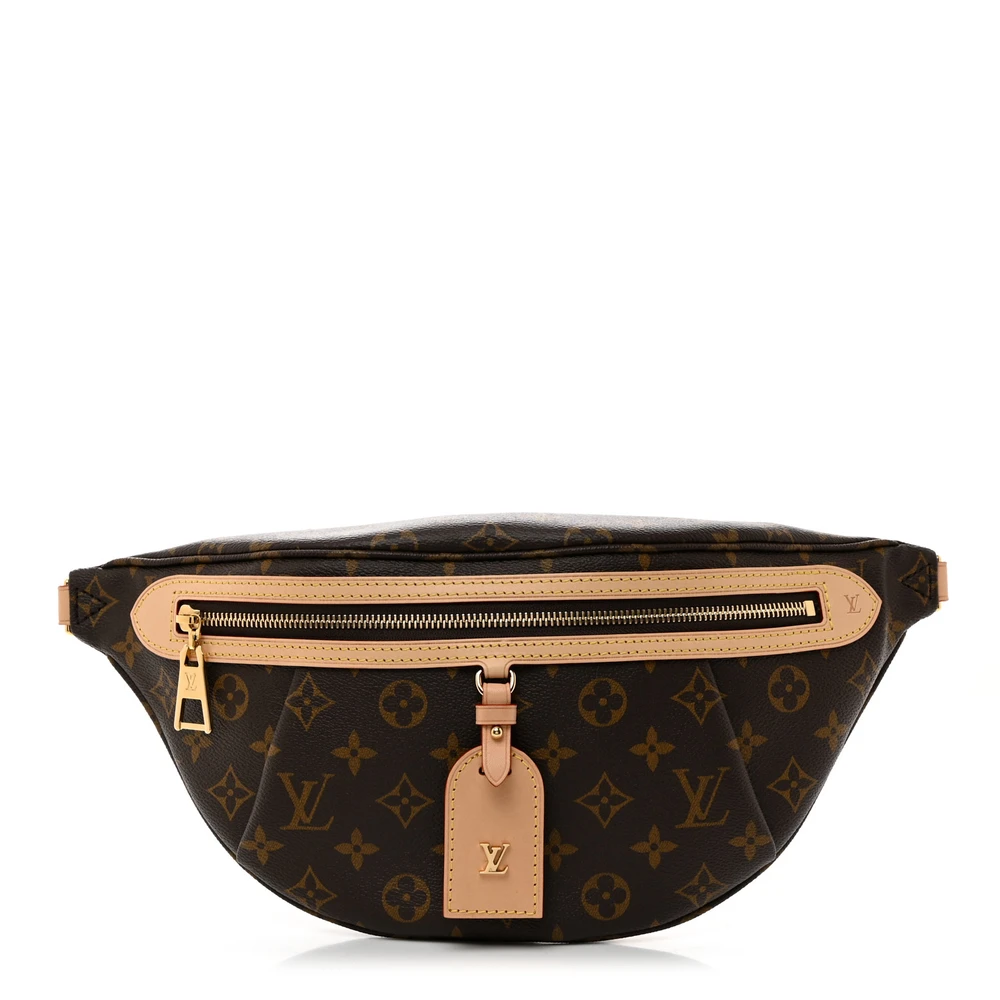 Lushentic Louis Vuitton High Rise Bumbag PM Monogram Canvas Gold Hardware Front