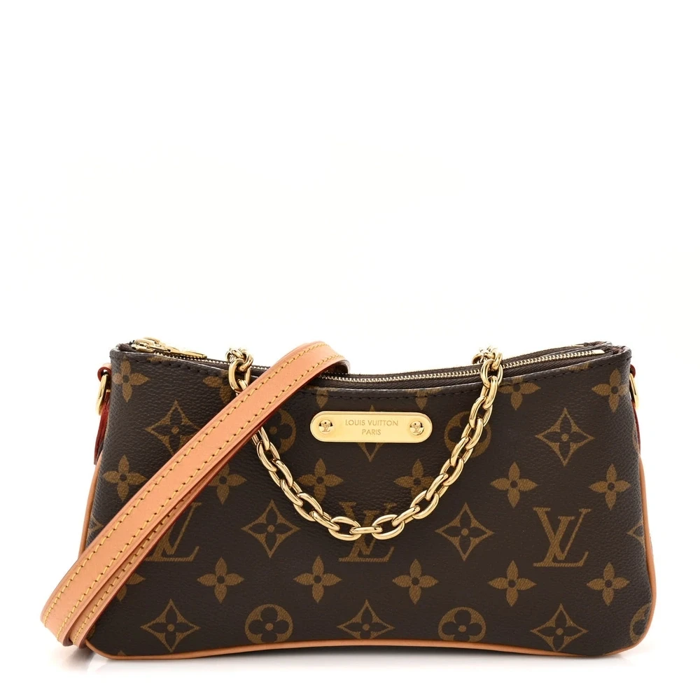 Lushentic Louis Vuitton Liv Pochette PM Monogram Canvas Gold Hardware Front