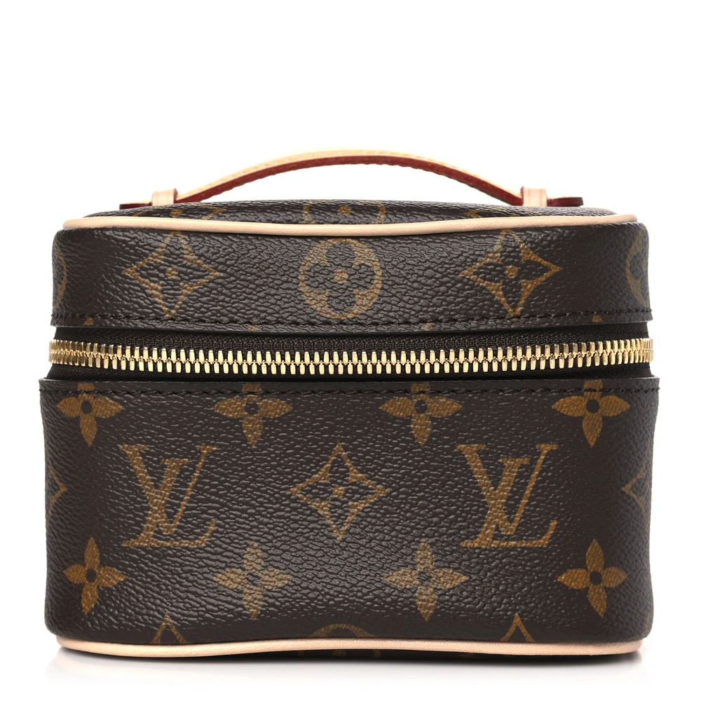 Lushentic Louis Vuitton Nano Nice Monogram Canvas Gold Hardware Front