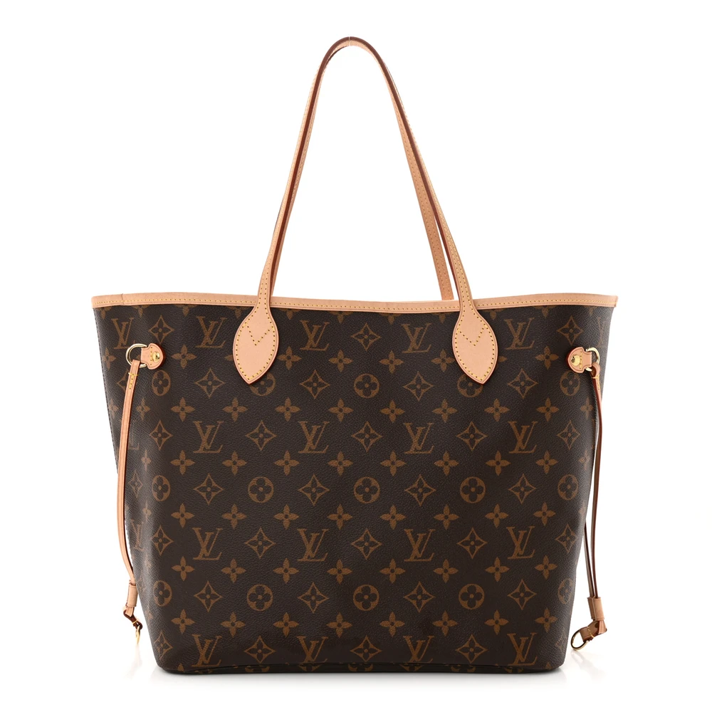Lushentic Louis Vuitton Neo Neverfull MM Monogram Canvas Cherry Interior Gold Hardware Front
