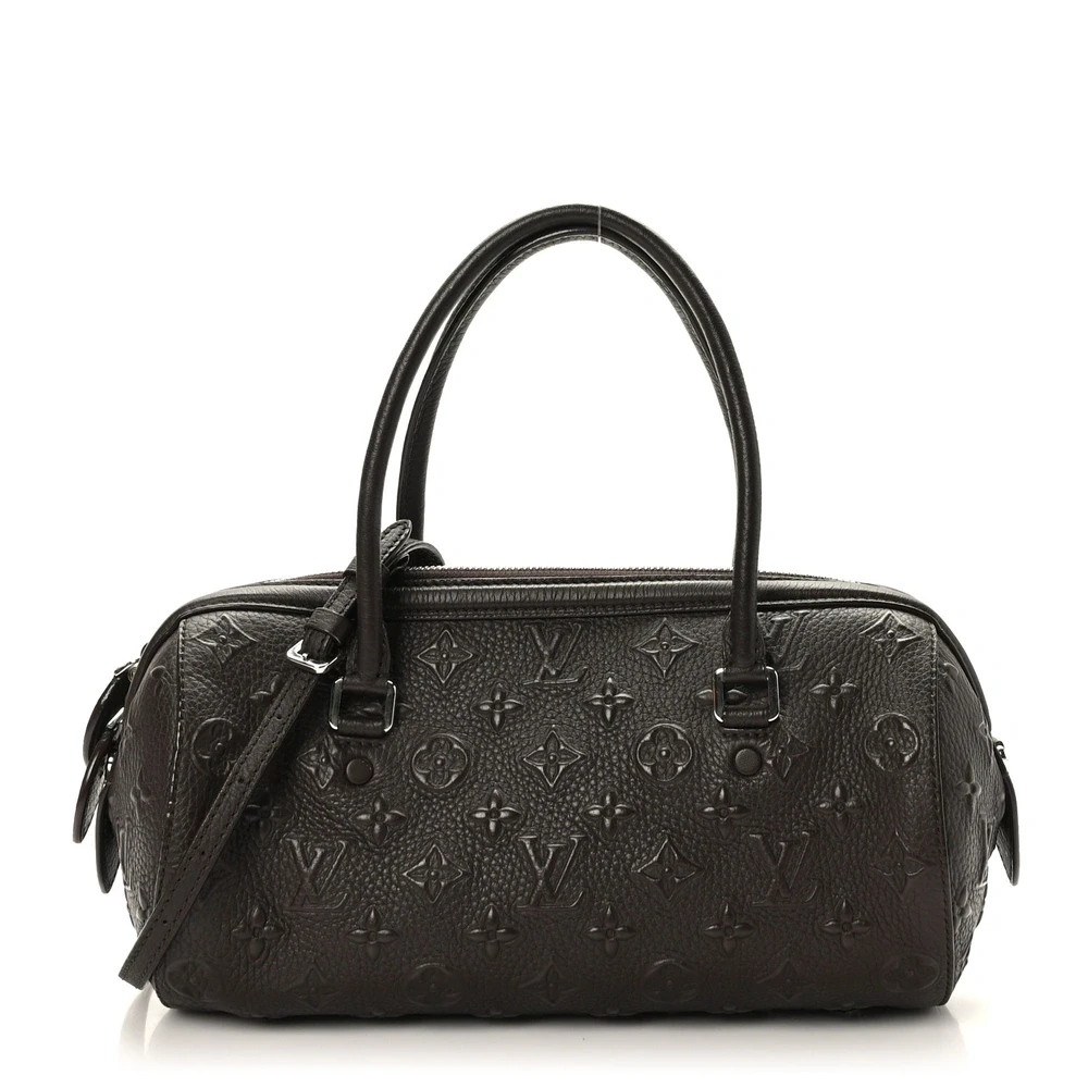 Lushentic Louis Vuitton Neo Papillon PM Marron Monogram Canvas Revelation Silver Hardware Front
