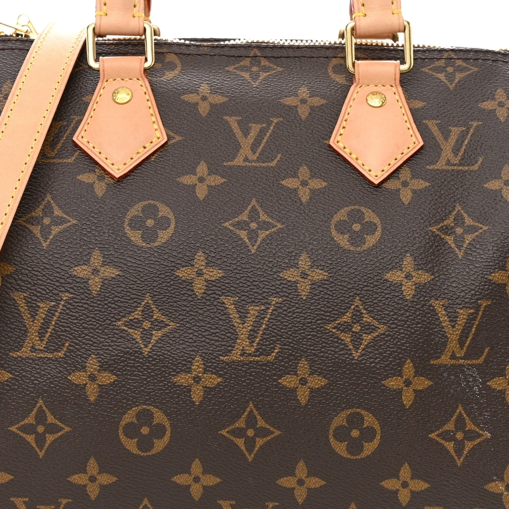 Lushentic Quality Speedy Bandouliere 25 Monogram Canvas Gold Hardware - Image 8