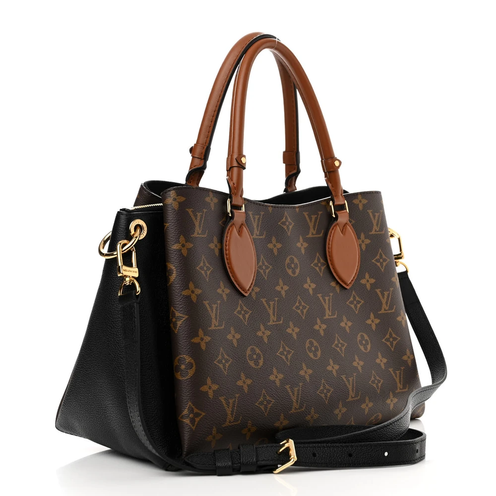 Lushentic Handbag Vendome MM Black Monogram Canvas Gold Hardware - Image 3