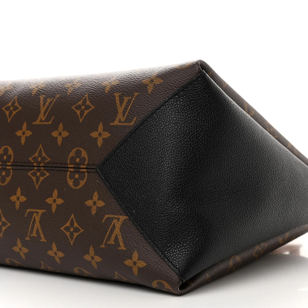 Lushentic Handbag Vendome MM Black Monogram Canvas Gold Hardware - Image 5